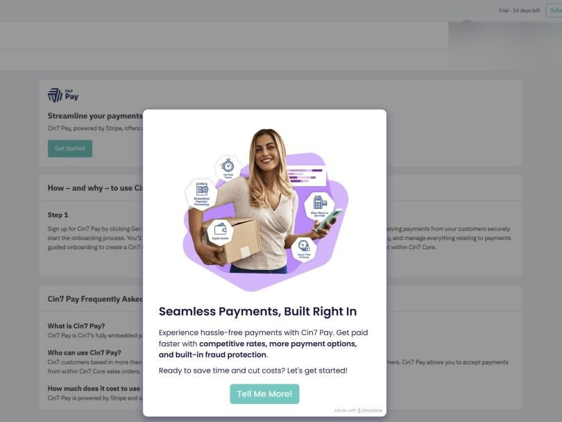 A demonstration of Cin7’s Cin7 Pay solution